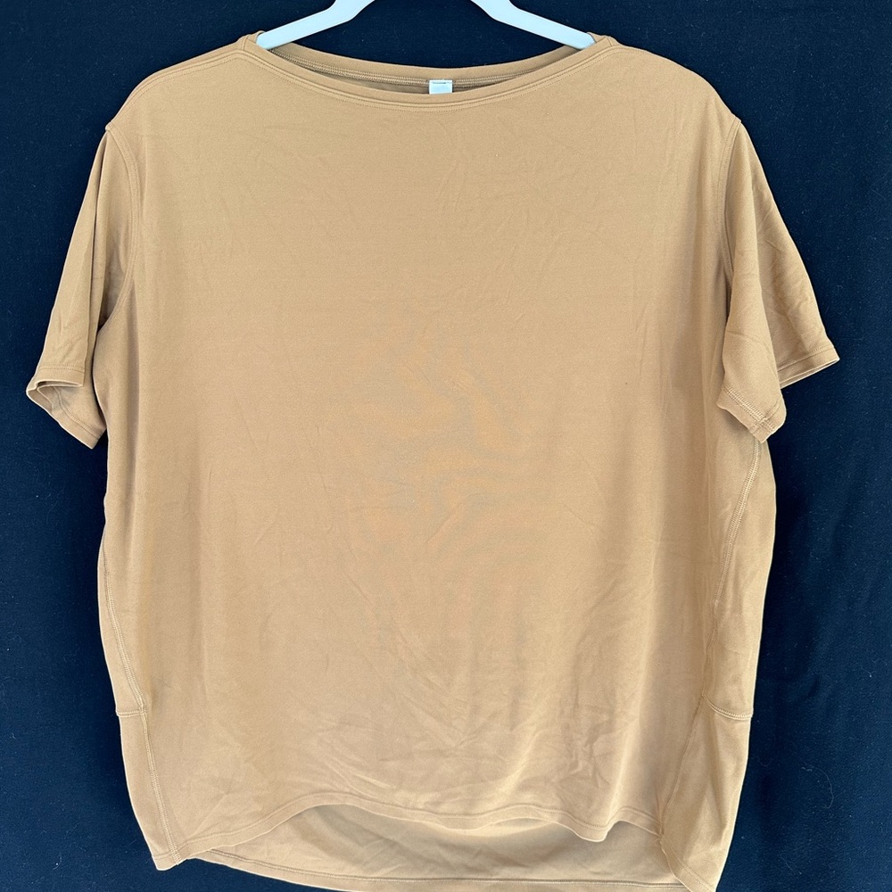 Women’s high low Tan T-Shirt